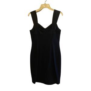 #5679 Women's Gillian Mini Black Dress Zipper wide straps Size 6